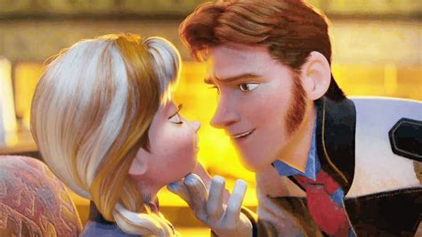 frozen anna and hans kiss