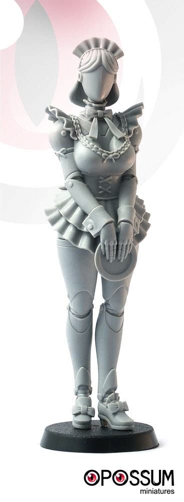 Robot Girl 90mm Resin Figure Etsy
