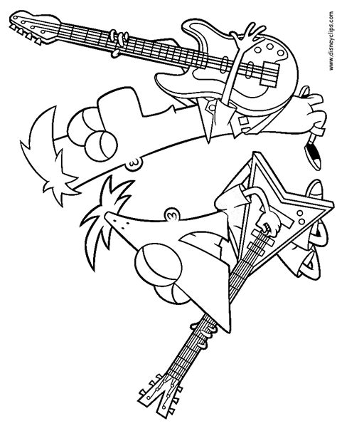 The ultimate christmas coloring pages for kids: Phineas and Ferb Coloring Pages - Manet