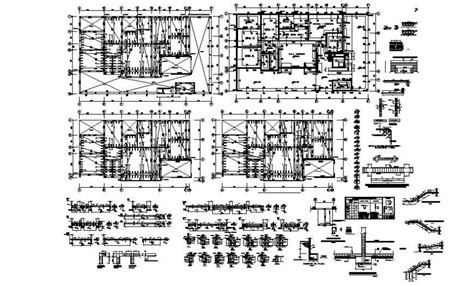 Construction Units Detail 2d View Drawing In Autocad Software Cadbull