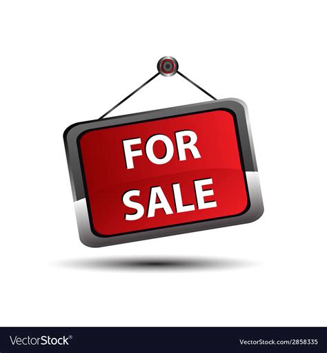 For Sale Icon Banner Selling A House Apartment Vector Image