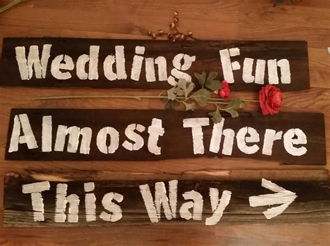 Outdoor Wedding Directional Signs Etsy Uk
