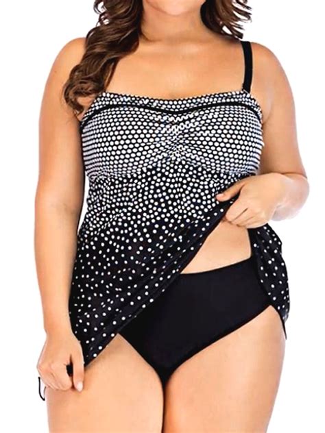 Sexy Dance S Xxxxxl Plus Size Women Tankini Set Two Piece Swimsuit