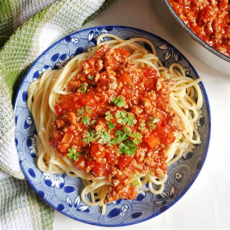 Turkey Mince Bolognese My Gorgeous Recipes