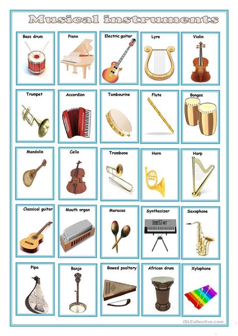 Whether its for a specific instrument or not, we have the right free printable. musical instruments worksheet - Free ESL printable worksheets made by teachers