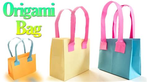 How To Make An Origami Bag Step By Step Paper Bags Tutorial Origami