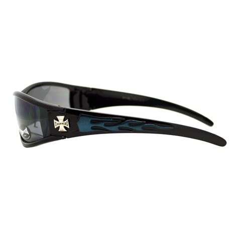 Choppers Sunglasses Motorcycle Wrap Around Biker Shades Color Flames Design Ebay