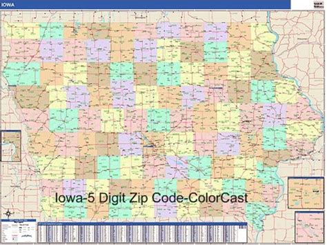 Iowa Zip Code Map From