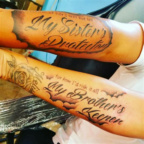Brothers Keeper And Sisters Protector Tattoos Englshtjic