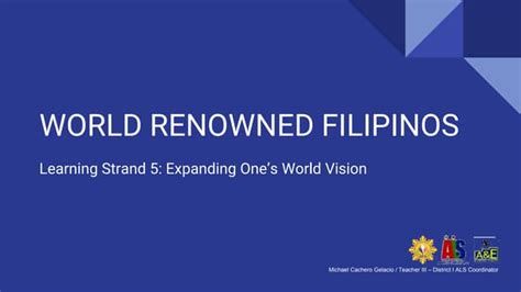 Ls 5 World Renowned Filipinos Ppt