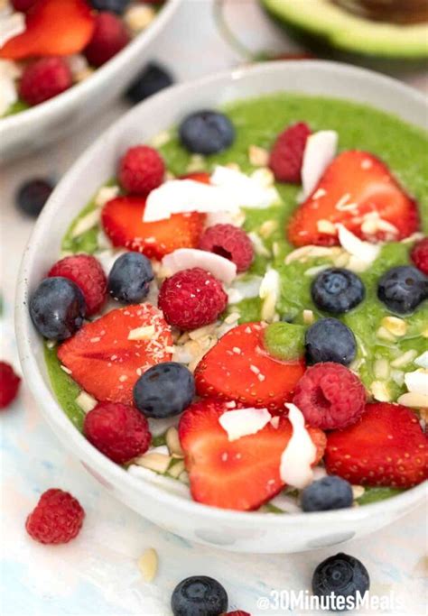 Green Smoothie Bowl Recipe 30 Minutes Meals