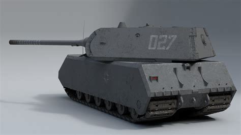 Assembly Model Of The German Maus Tank For 3d Printer