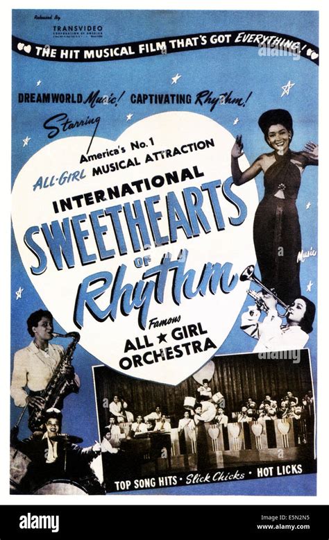 The International Sweethearts Of Rhythm Poster Art 1947 Stock Photo