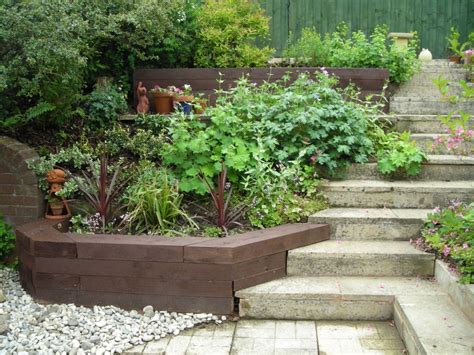 Raised Beds And Retaining Walls With New Railway Sleepers