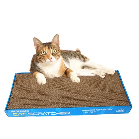 Zimtown Cat Scratcher With Catnip Scratching Pad Durable Recyclable Cardboard Toy Zimtown