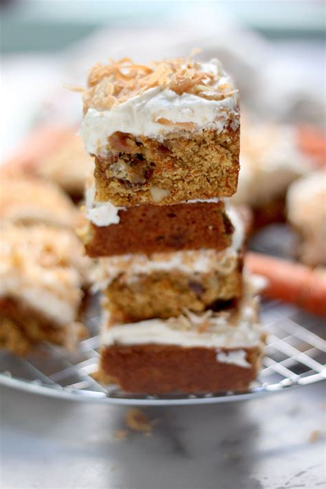 Carrot Cake Blondies Baker By Nature Recipe Baking No Bake Bars