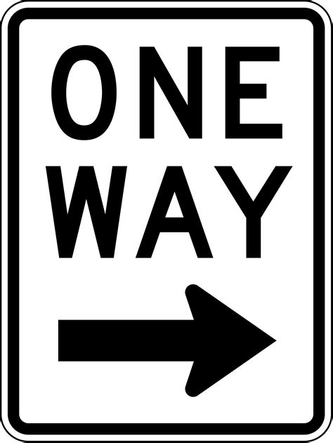 R6 2r One Way Signs And Safety Devices