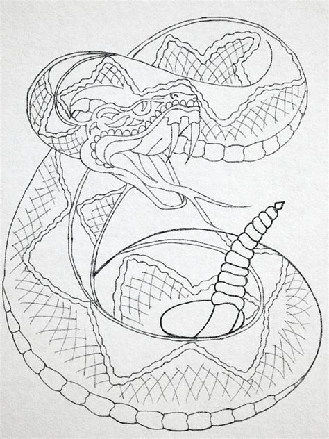 Tattoo Snake Drawing Outline Skin Snake Drawing Snake Tattoo