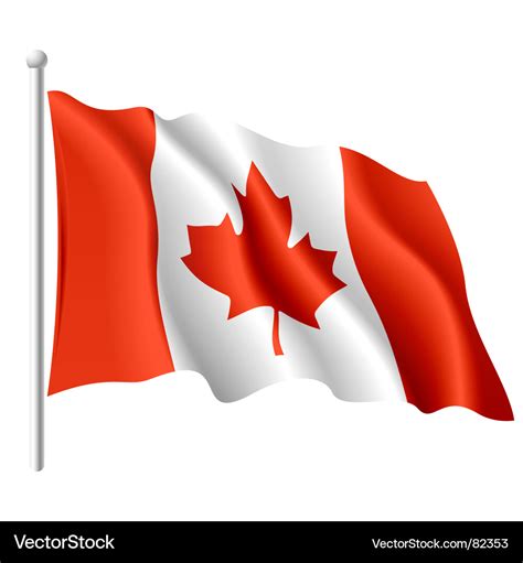 Flag Canada Royalty Free Vector Image Vectorstock
