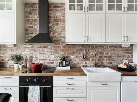 20 Beautiful Red Brick Kitchen Design Ideas 19 Exposed Brick Kitchen