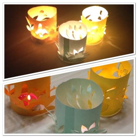 Diy Paper Candle Holders