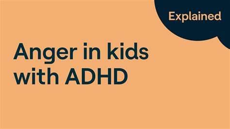 Adhd And Anger Youtube