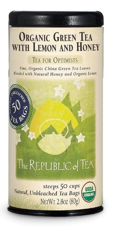 The Republic Of Tea Organic Lemon Green Tea With Honey Tea Bags Shop