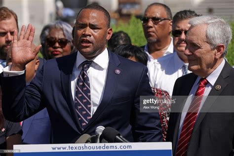 flanked by texas state house democrats u s rep marc veasey speaks news photo getty images