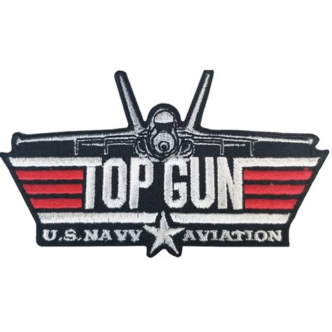 Usn Top Gun Us Naval Aviation Embroidered Patches Iron On Patch