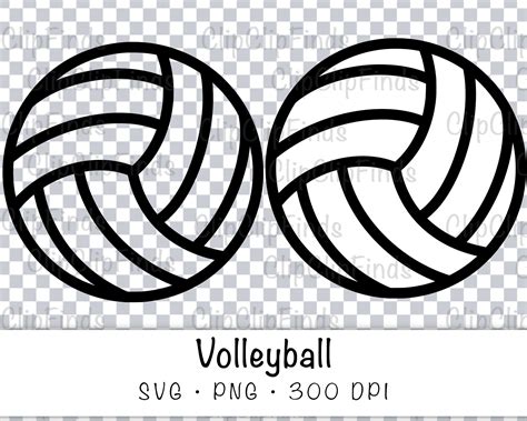Volleyball Bundle Svg Vector Cut File And Png Transparent Etsy