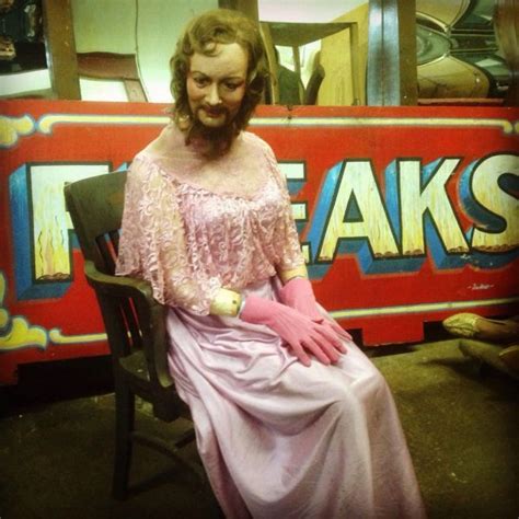 Vintage Wax Museum Sideshow Bearded Lady Obnoxious Antiques