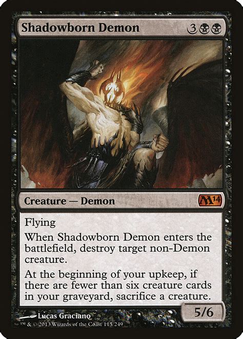 Shadowborn Demon · Magic 2014 M14 115 · Scryfall Magic The