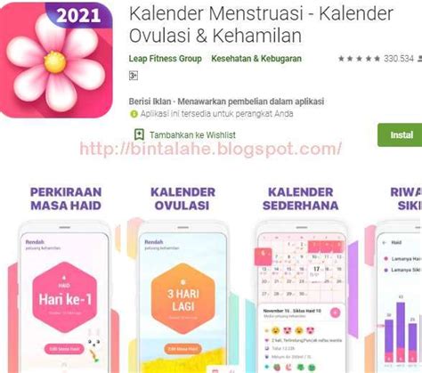 Aplikasi Terbaik Gratis Pelacakan Periode Menstruasi Untuk Android Ninna Wiends