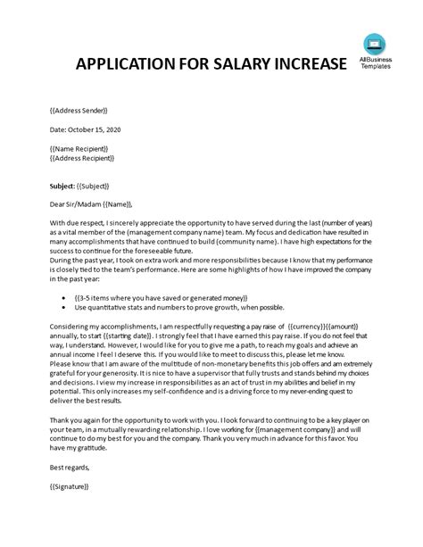 How To Write A Perfect Salary Increase Letter Tips Sample Letter