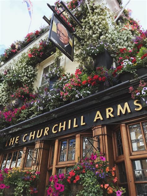 A Close Up Of The Churchill Arms Pub In London Definitely Stop By For