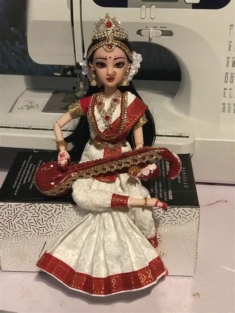 Indian Handmade Goddess Doll Beautiful Barbie Dolls Pretty Dolls Cute Dolls Quilling