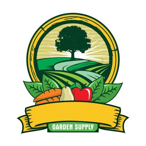 Logotipo De Abastecimento De Jardim | Respingo de tinta, Fruit logo 