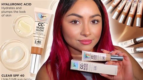 It Cosmetics Cc Nude Glow Color Correcting Skin Tint Review On Medium