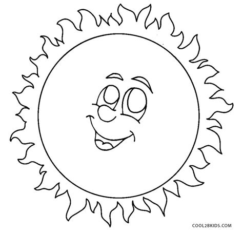 Smiling Sun Coloring Page Mi Preescolar Sol Para Colorear Dibujos Para