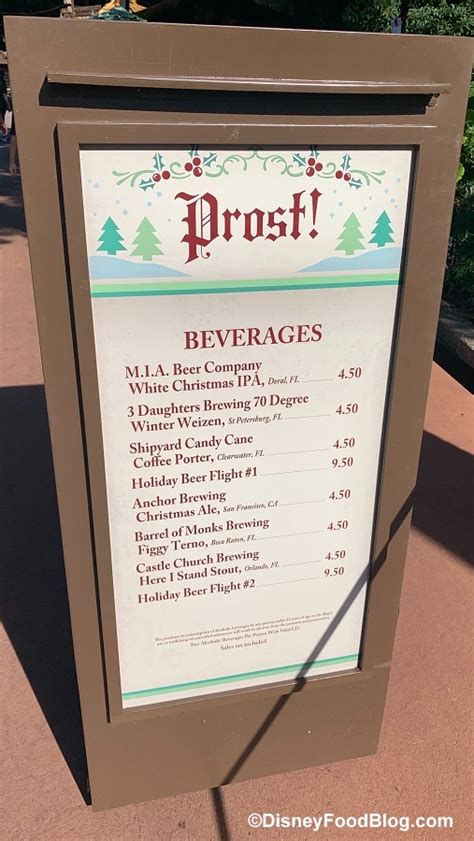 2019 Epcot Festival Of The Holidays Prost The Disney Food Blog