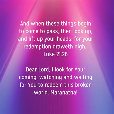 Luke 2128 Prayer Praises And Phrases