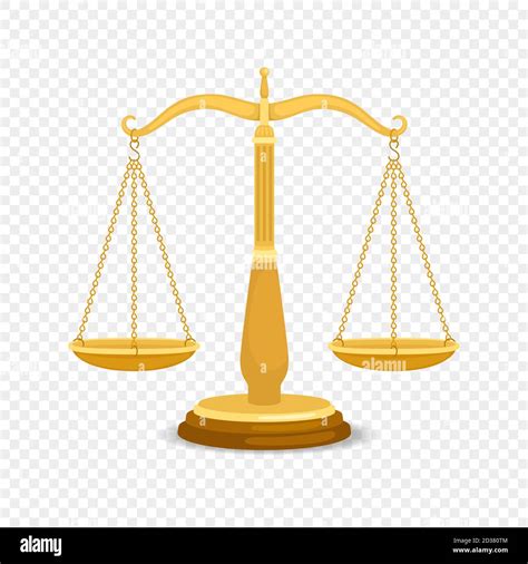 Balancing Metal Scales Gold Business Or Golden Justice Retro Scales