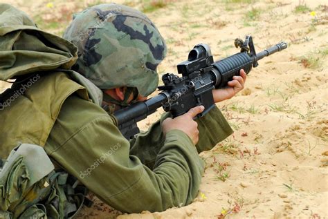 M16 Israel Army Rifle Soldier — Stock Photo © Lucidwaters 11116181