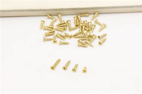 50 100pcs Gold Screws 6mm 8mm 10mm 12mm Length Screw Rivet Etsy