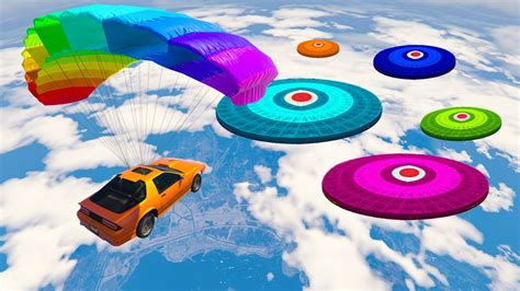 Parachute Car Stunt Parkour Gta 5 Funny Moments Youtube