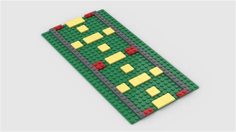 Lego Moc Ballasted Straight Track Baseplates 16x32 By Andcbii