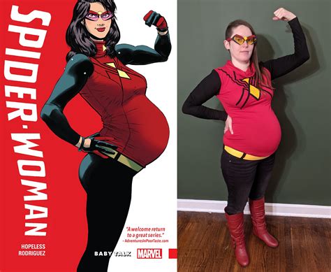 My Wife As Pregnant Spider Woman For Halloween Marvel