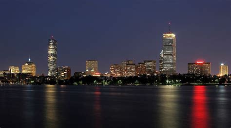 1920x1080px Free Download Hd Wallpaper Lighted Up City Of Boston