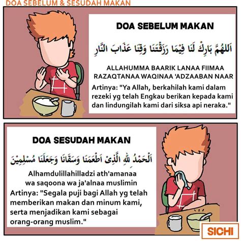 Doa Sebelum Dan Selepas Makan / Jual Stiker Dinding Doa Sebelum Makan