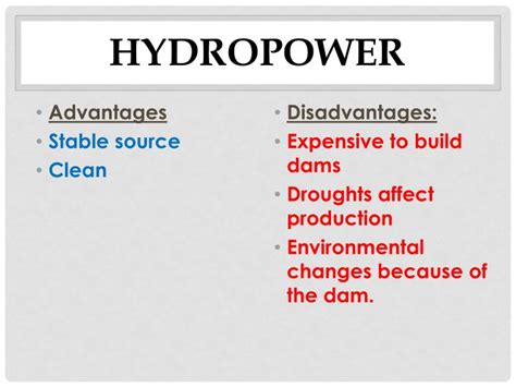 Ppt Advantages And Disadvantages Of Energy Resources Powerpoint